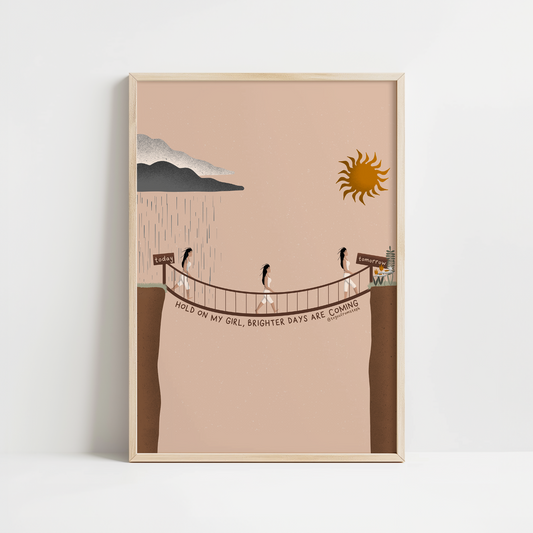 Hold On My Girl - Art Print
