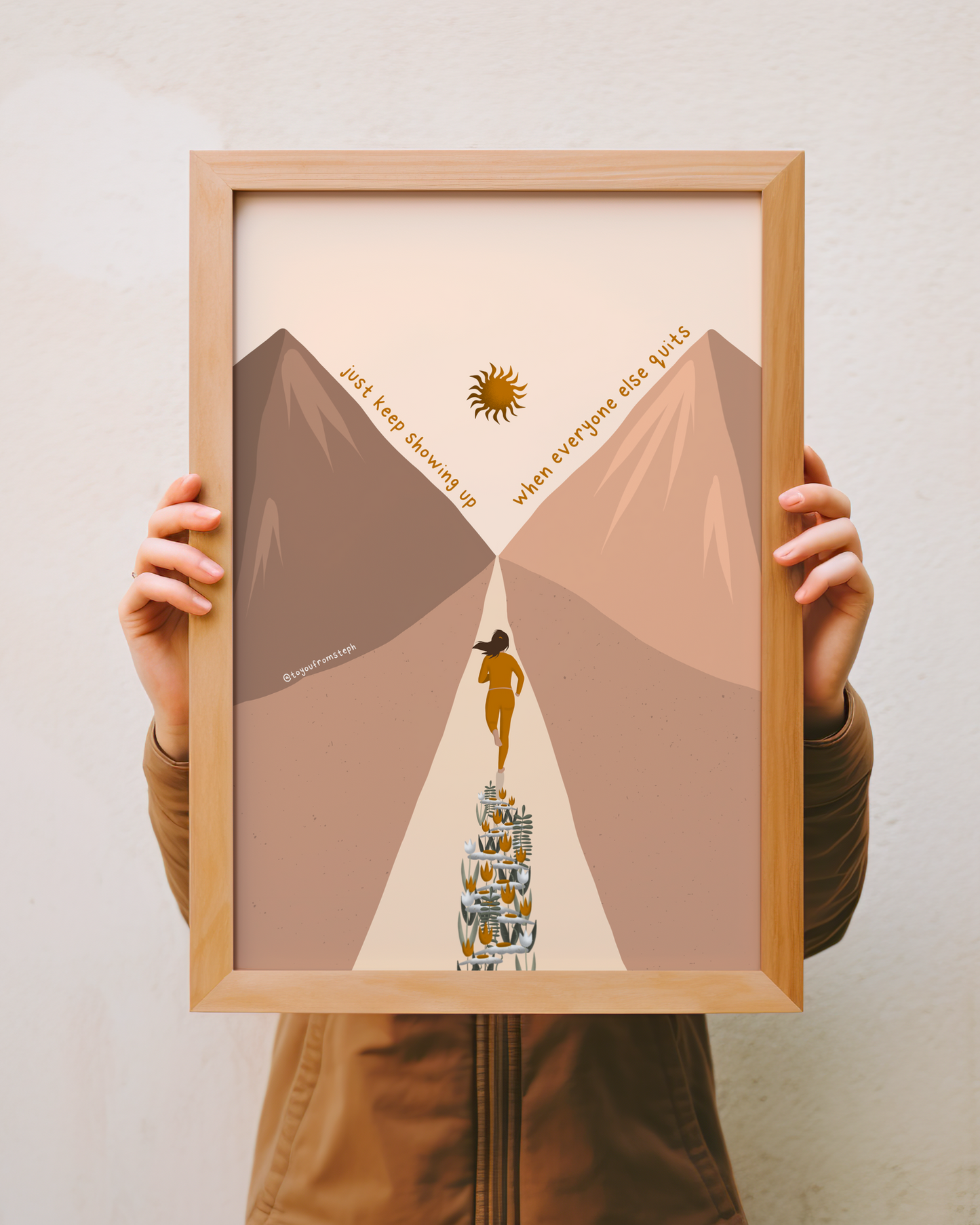 Keep Showing Up - Art Print