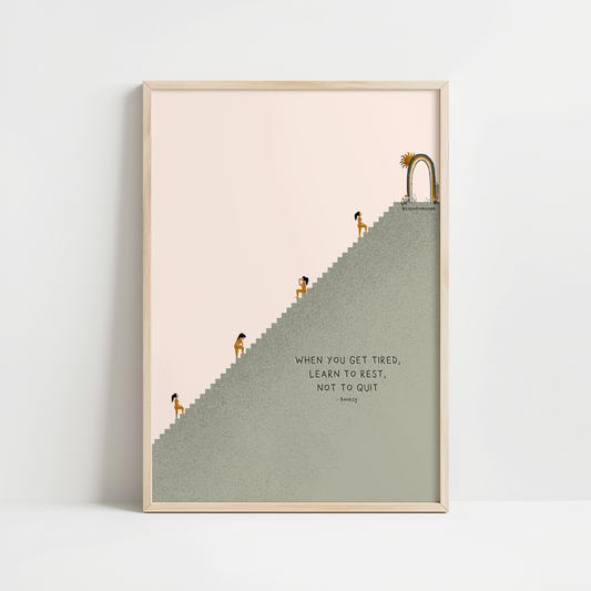 Learn to Rest - Art Print