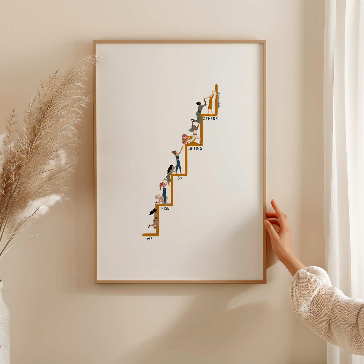 Lifting Others - Art Print