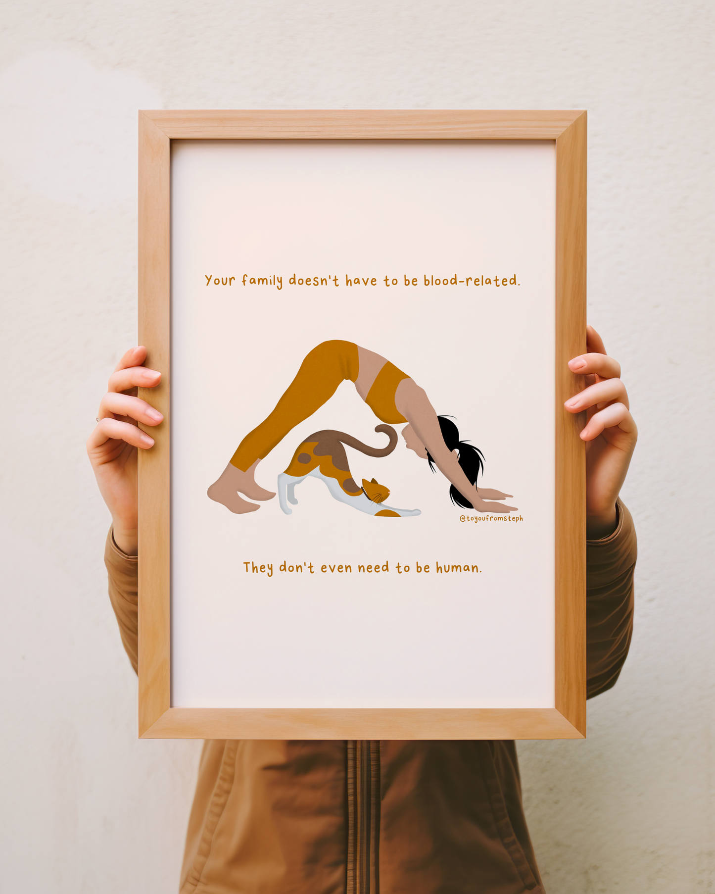 My Cat is My Family - Art Print