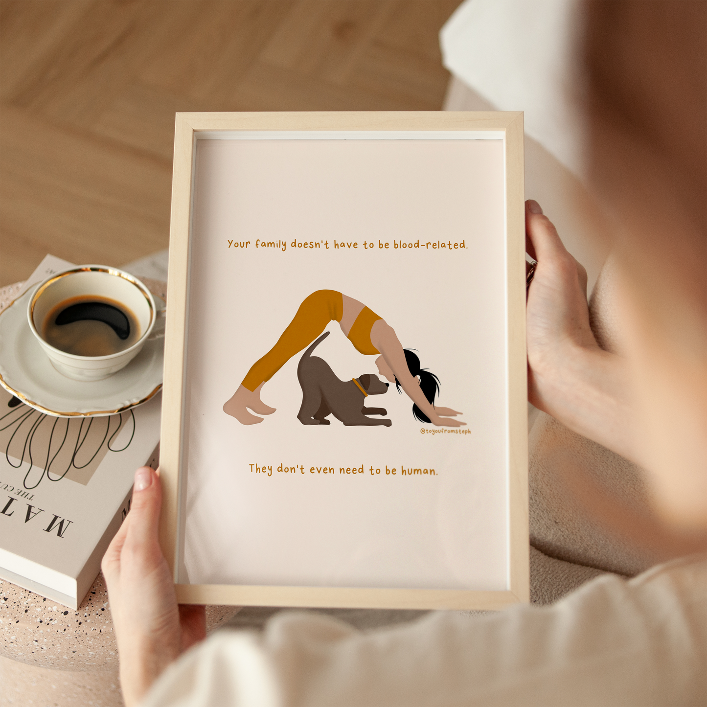 My Cat is My Family - Art Print