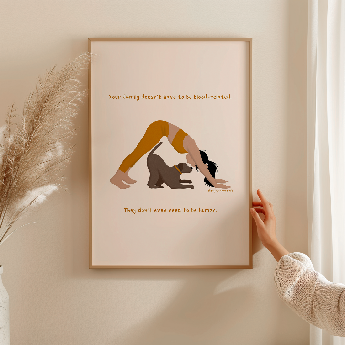 My Dog is My Family - Art Print