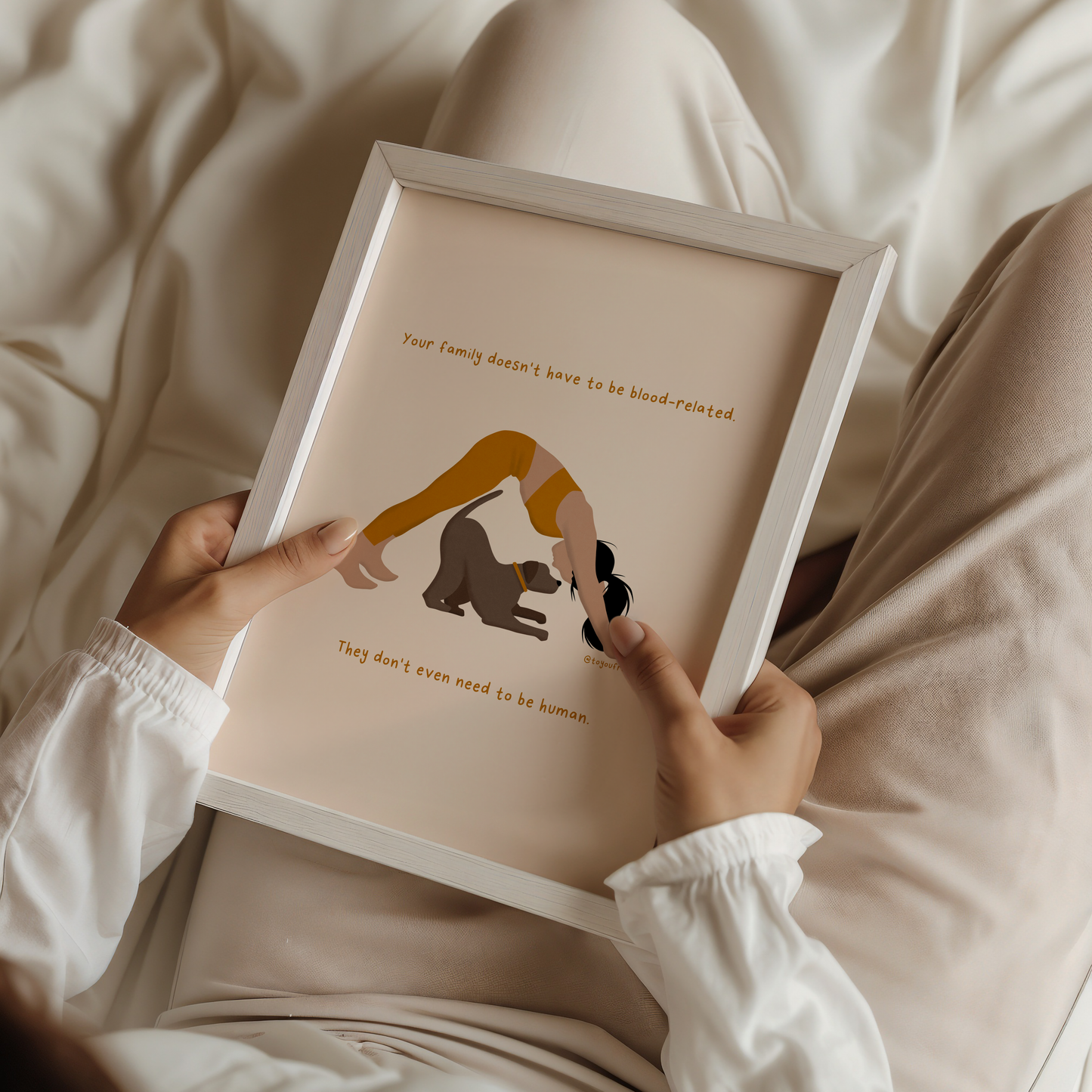 My Dog is My Family - Art Print