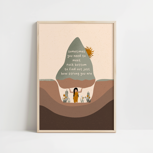 Rock Bottom - Art Print