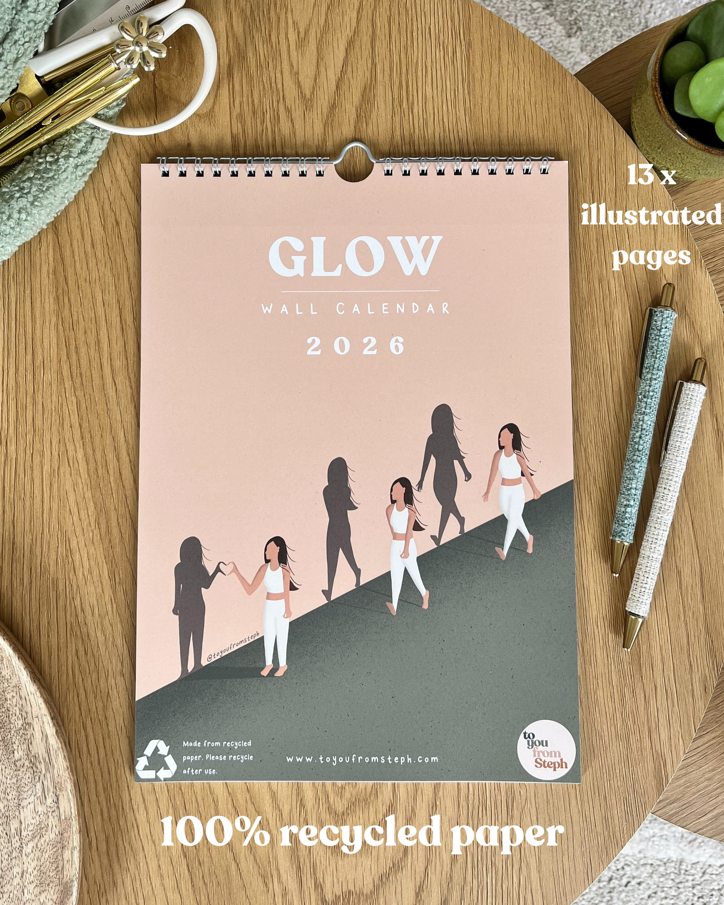 (PRE-ORDER) Glow 2026 Wall Calendar | A4