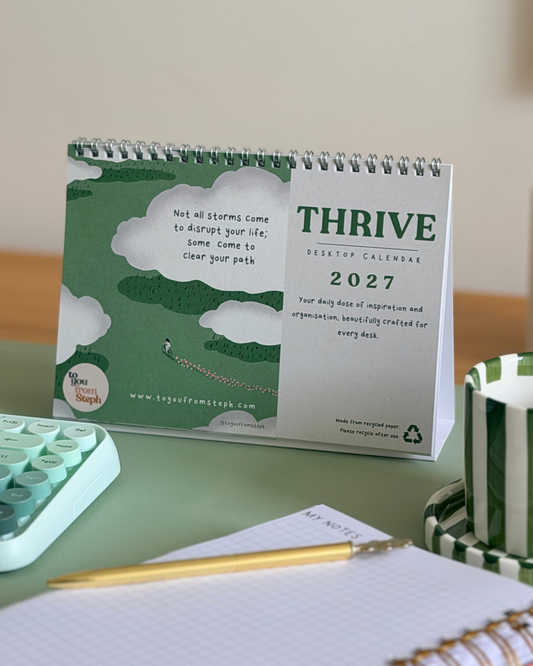 (PRE-ORDER) Thrive 2027 | Desktop Calendar | A5
