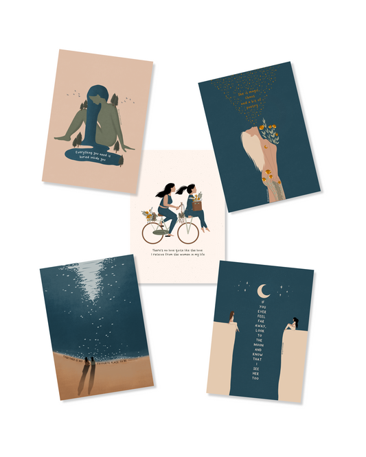 Connection Bundle - Pack of 5 Postcards