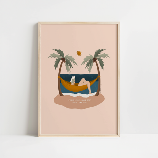 Stress Less - Art Print