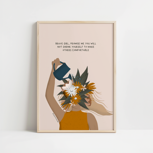 Brave Girl - Art Print