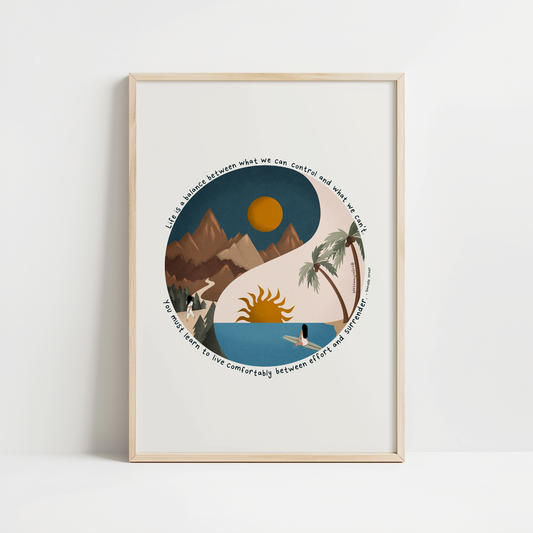 Effort & Surrender - Art Print