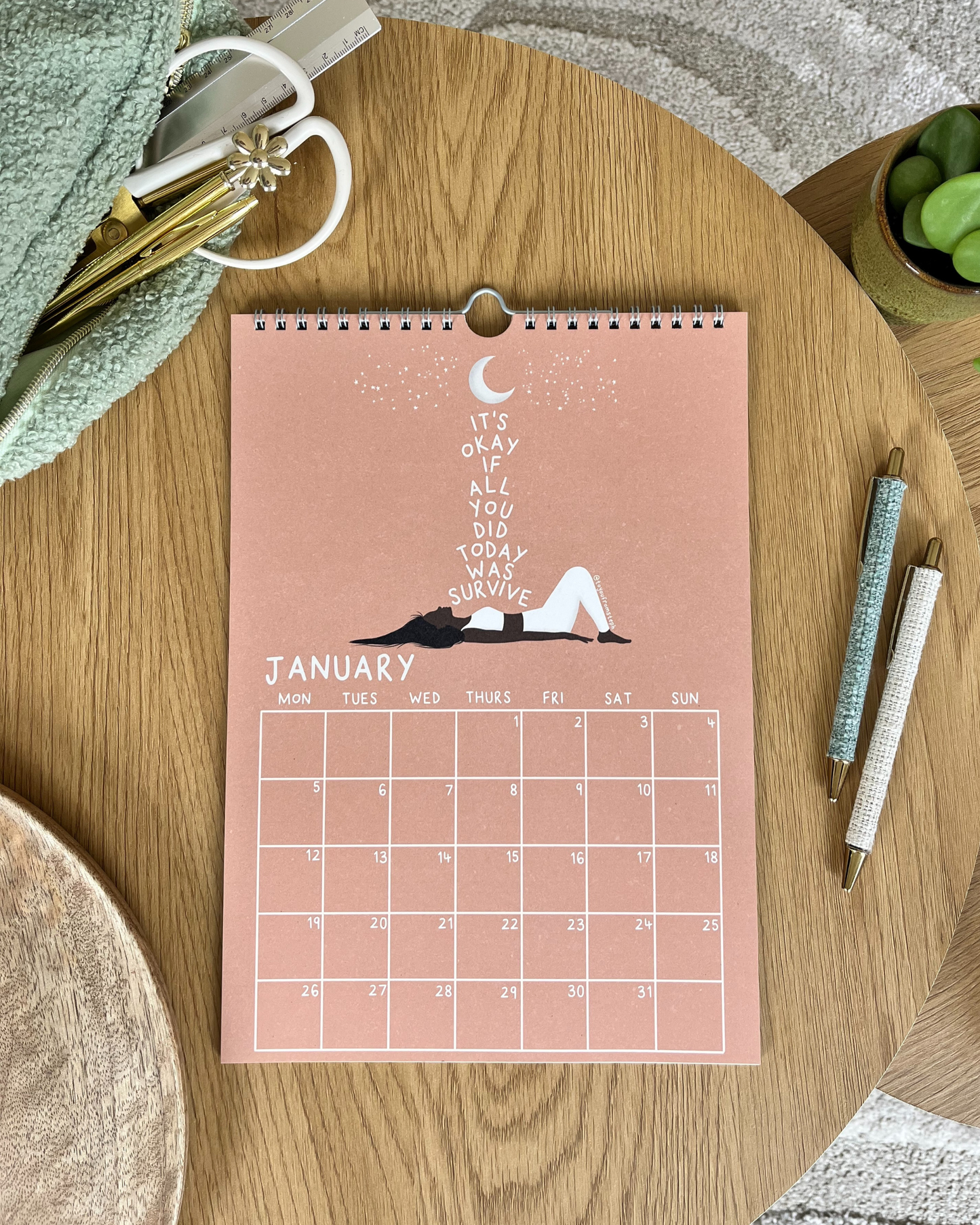(PRE-ORDER) Glow 2026 Wall Calendar | A4