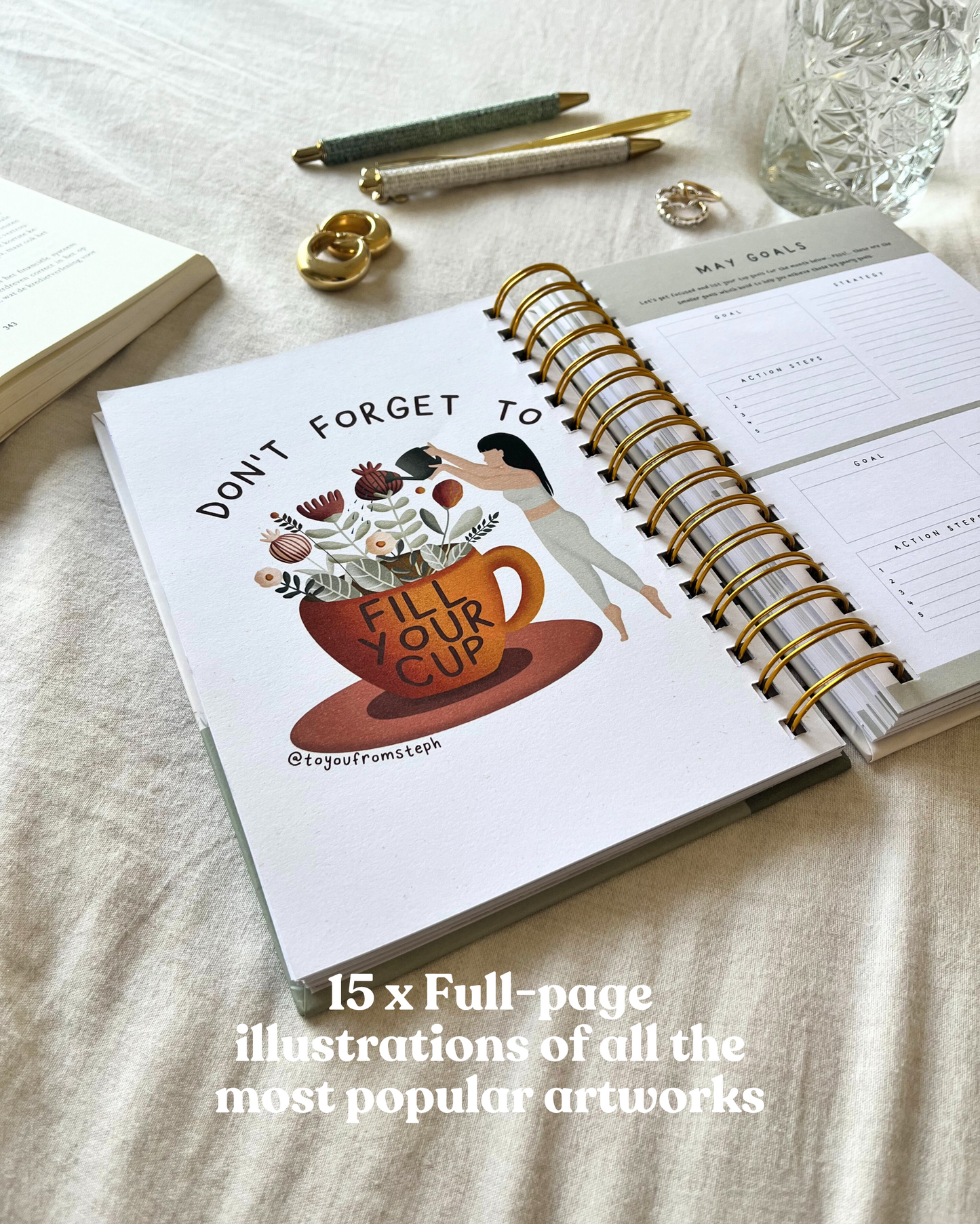 (PRE-ORDER) 2026 Premium Week-to-View Planner – A5 Hardcover, Spiral-Bound, 214 Pages
