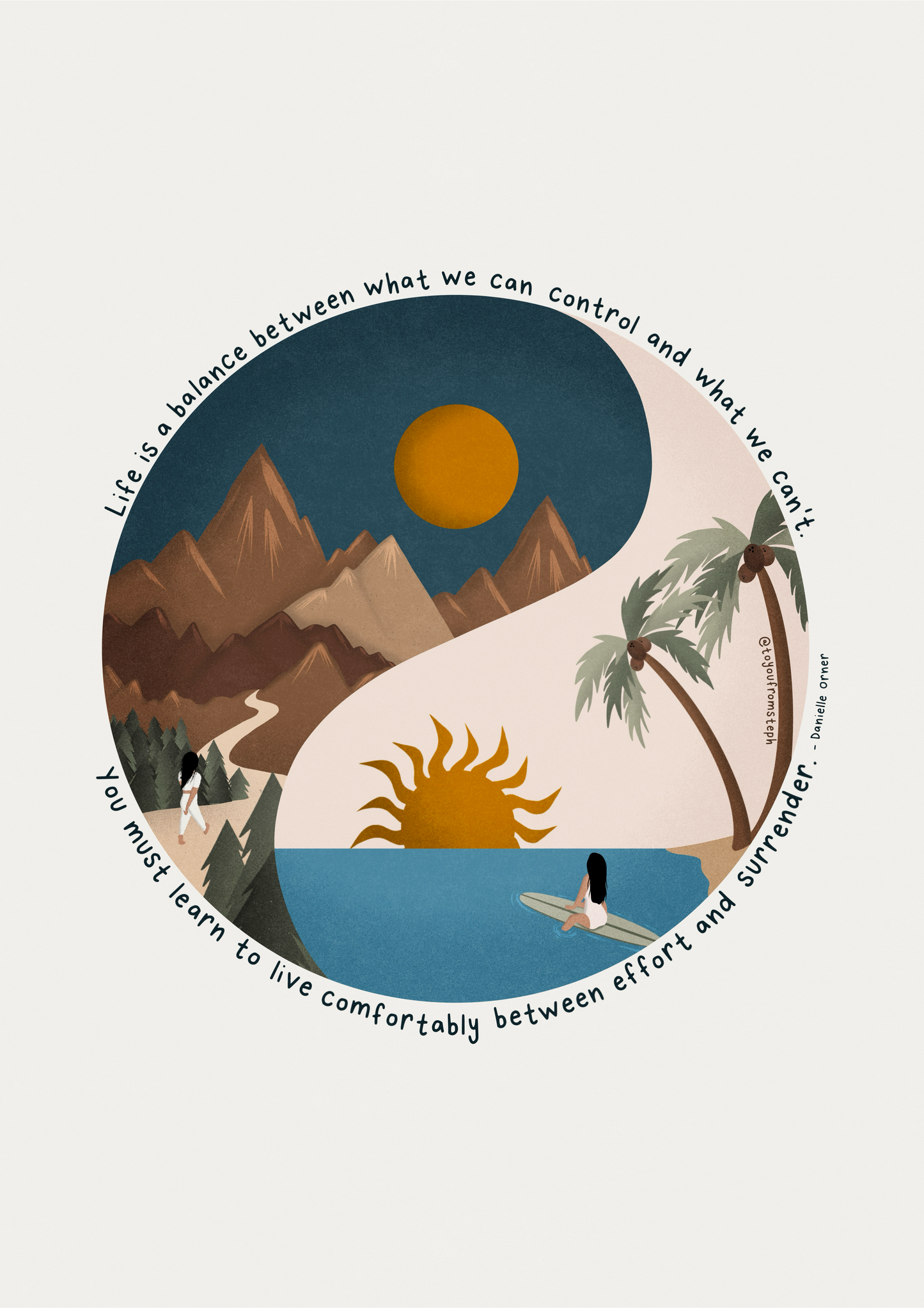 Effort & Surrender - Art Print