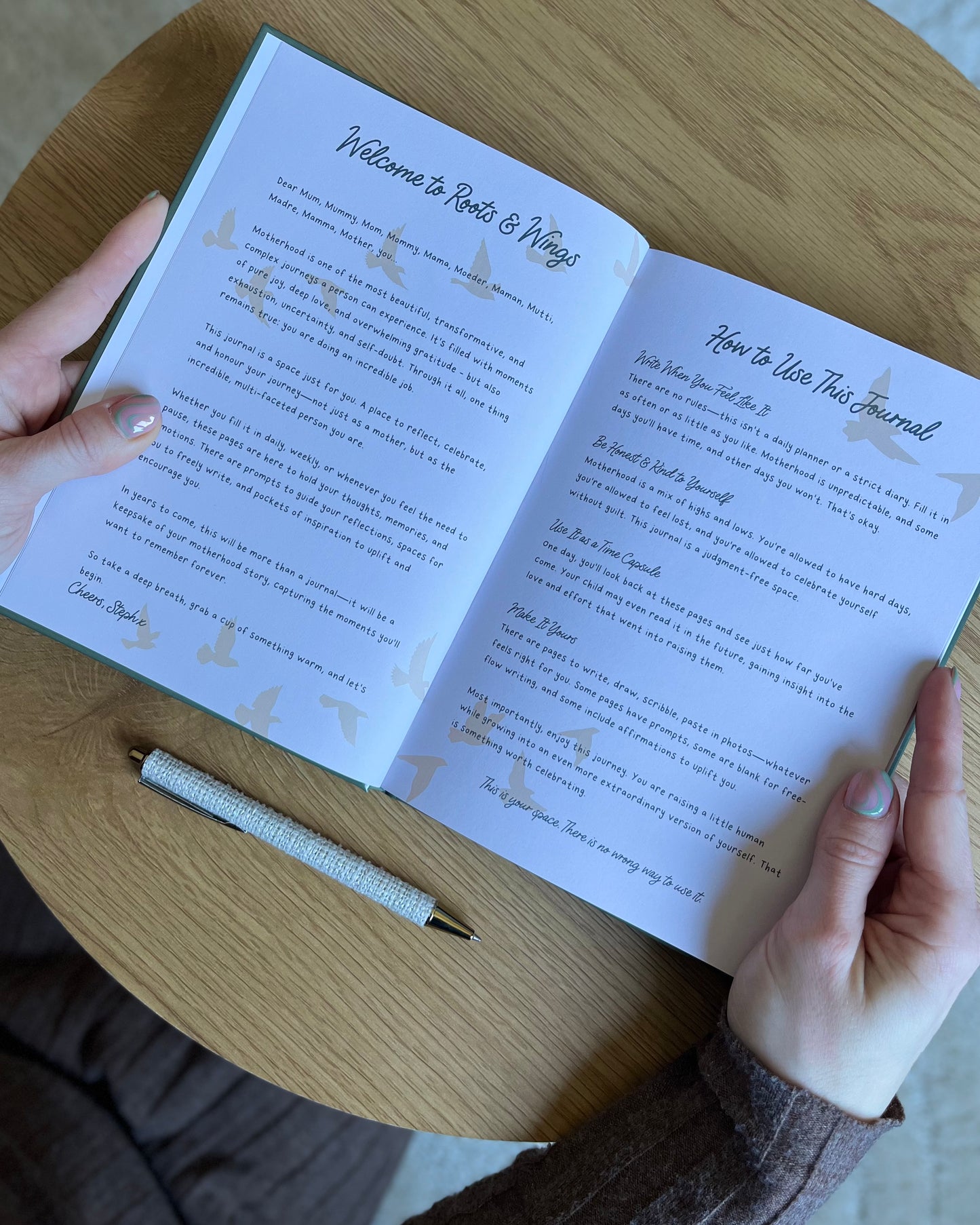Roots & Wings: In the Nest | A Guided Journal for Mothers Raising Children | A5