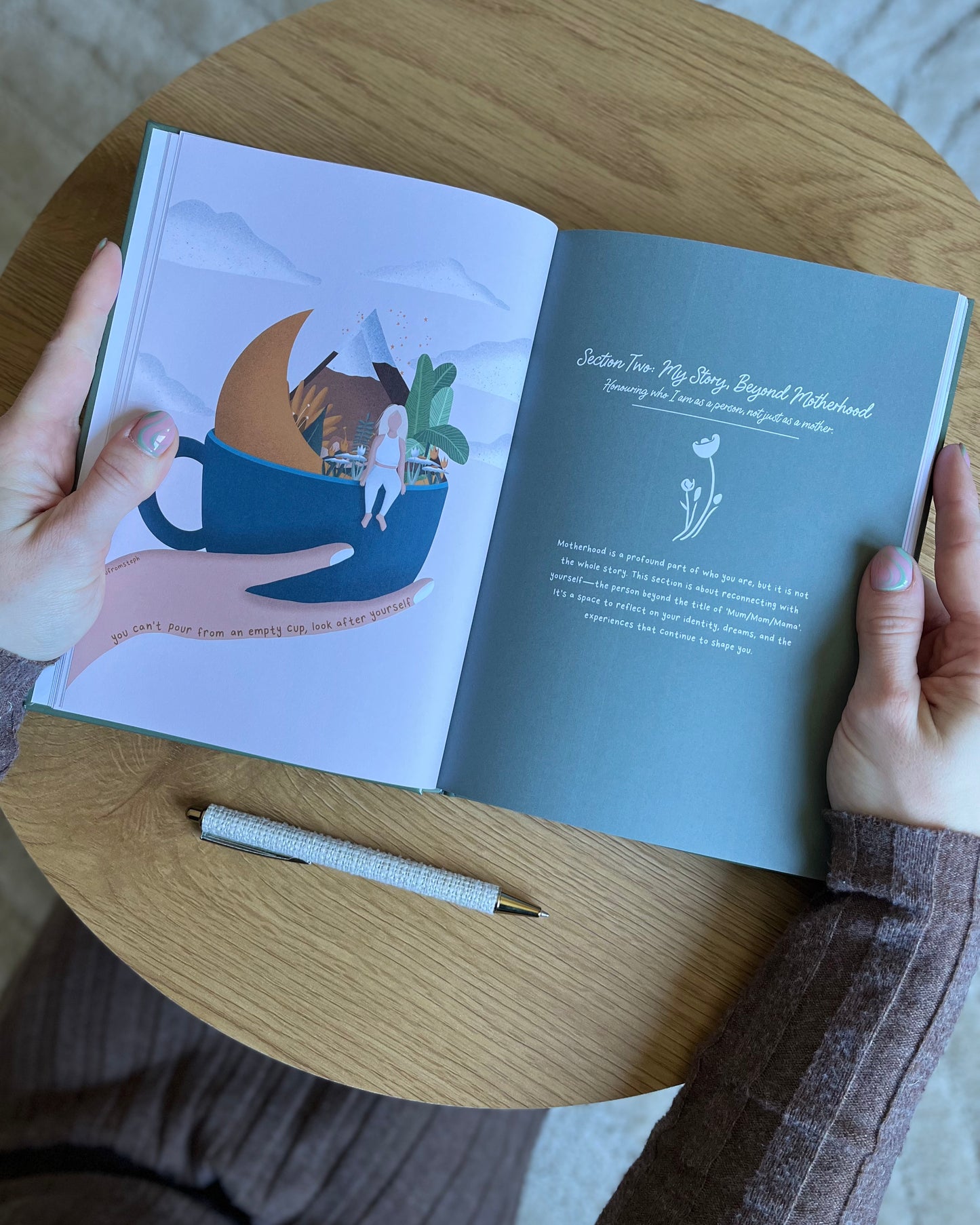 Roots & Wings: In the Nest | A Guided Journal for Mothers Raising Children | A5