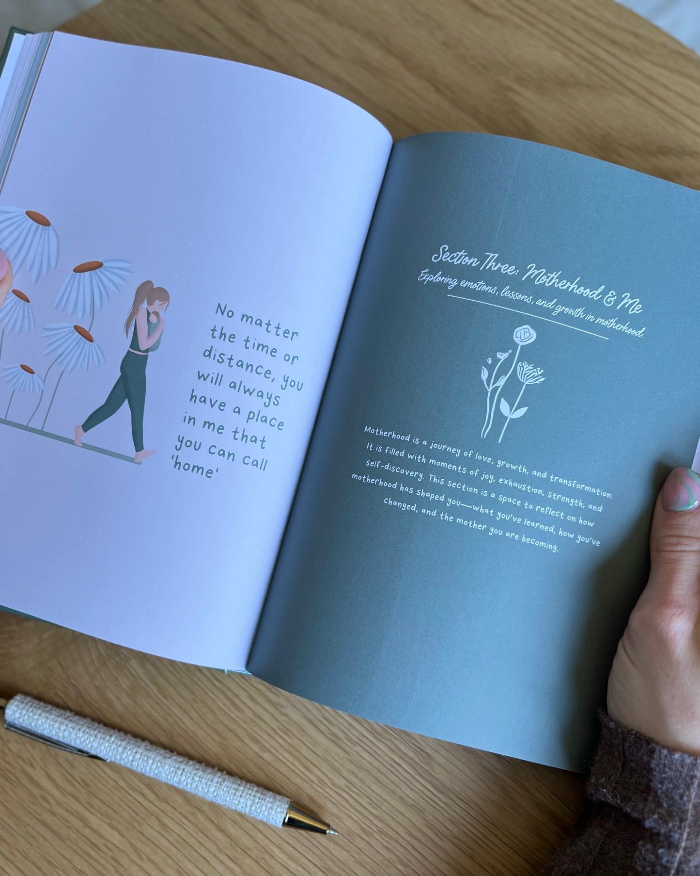 Roots & Wings: In the Nest | A Guided Journal for Mothers Raising Children | A5