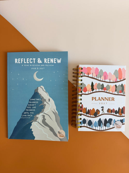 (PRE-ORDER) The 2027 New Year Bundle - Planner + Reflect & Renew Workbook