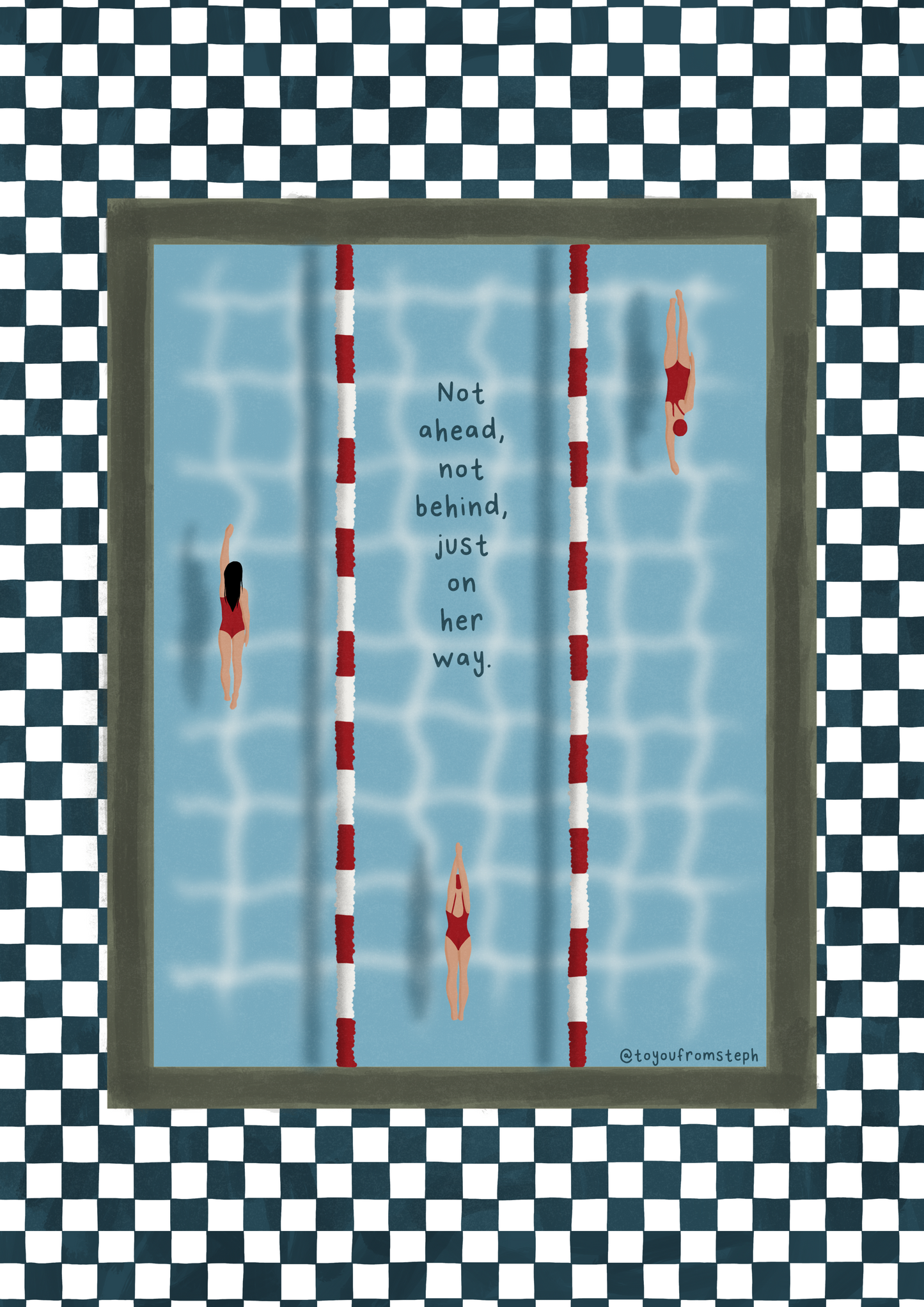 Just On Her Way - Art Print