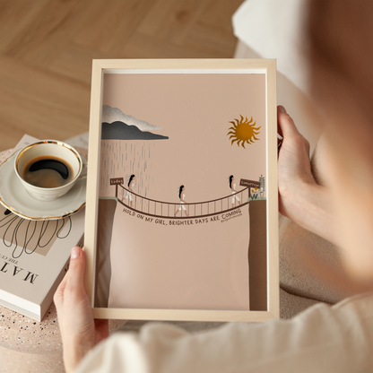 Hold On My Girl - Art Print