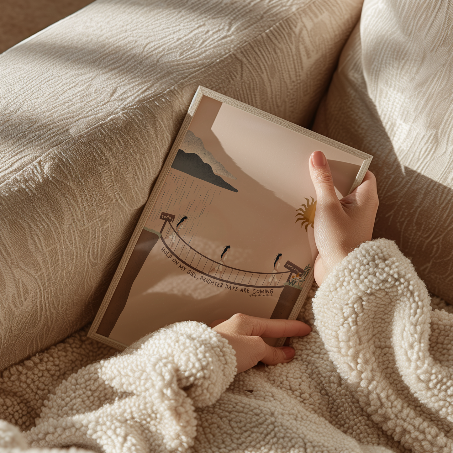 Hold On My Girl - Art Print