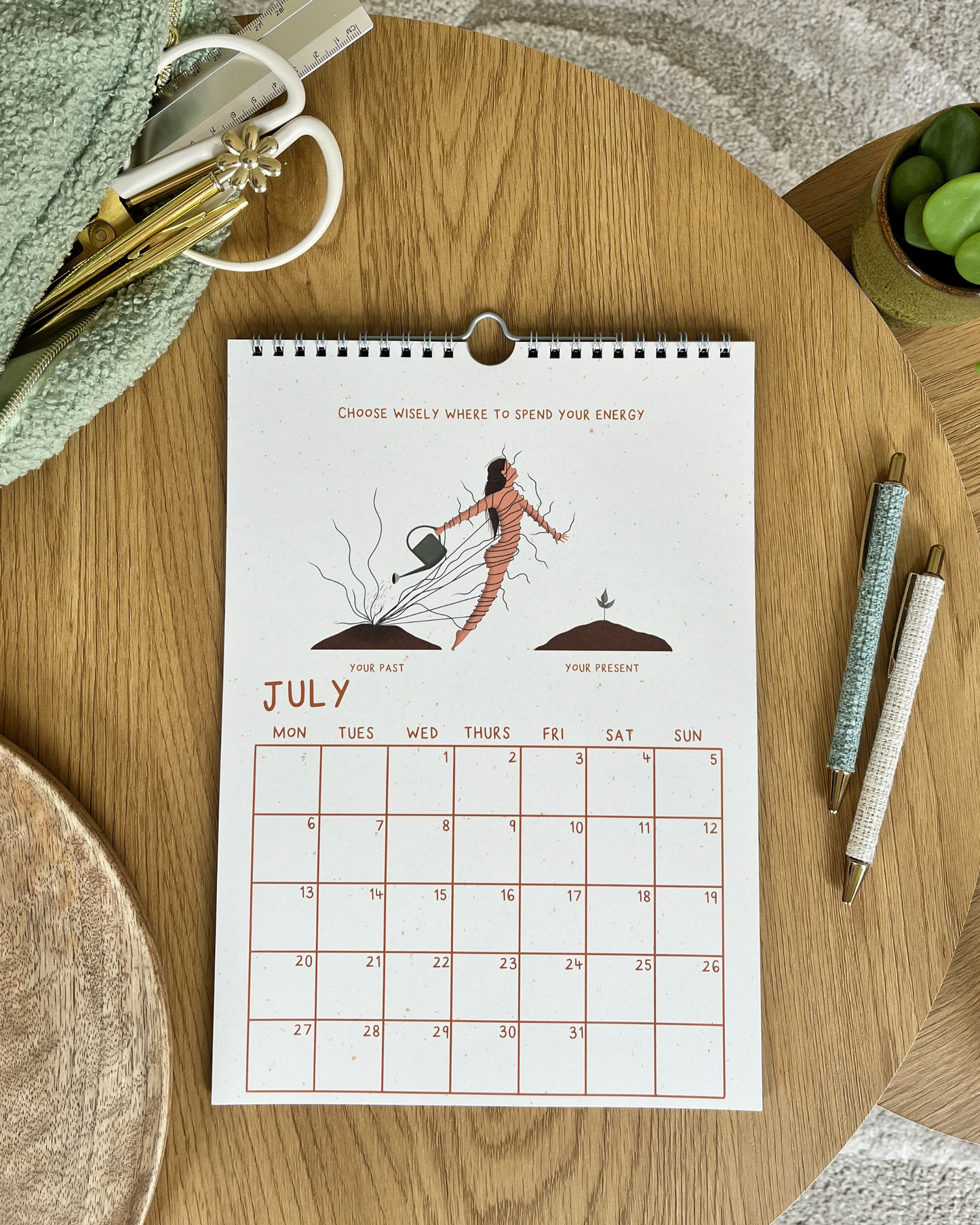 (PRE-ORDER) Glow 2026 Wall Calendar | A4