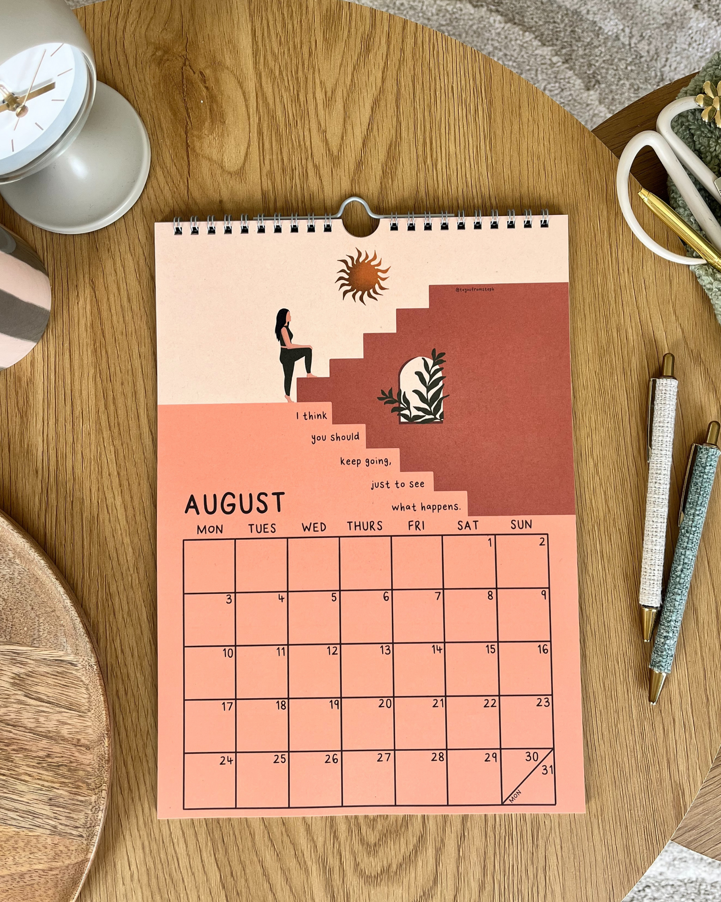 (PRE-ORDER) Rise 2026 Wall Calendar | A4
