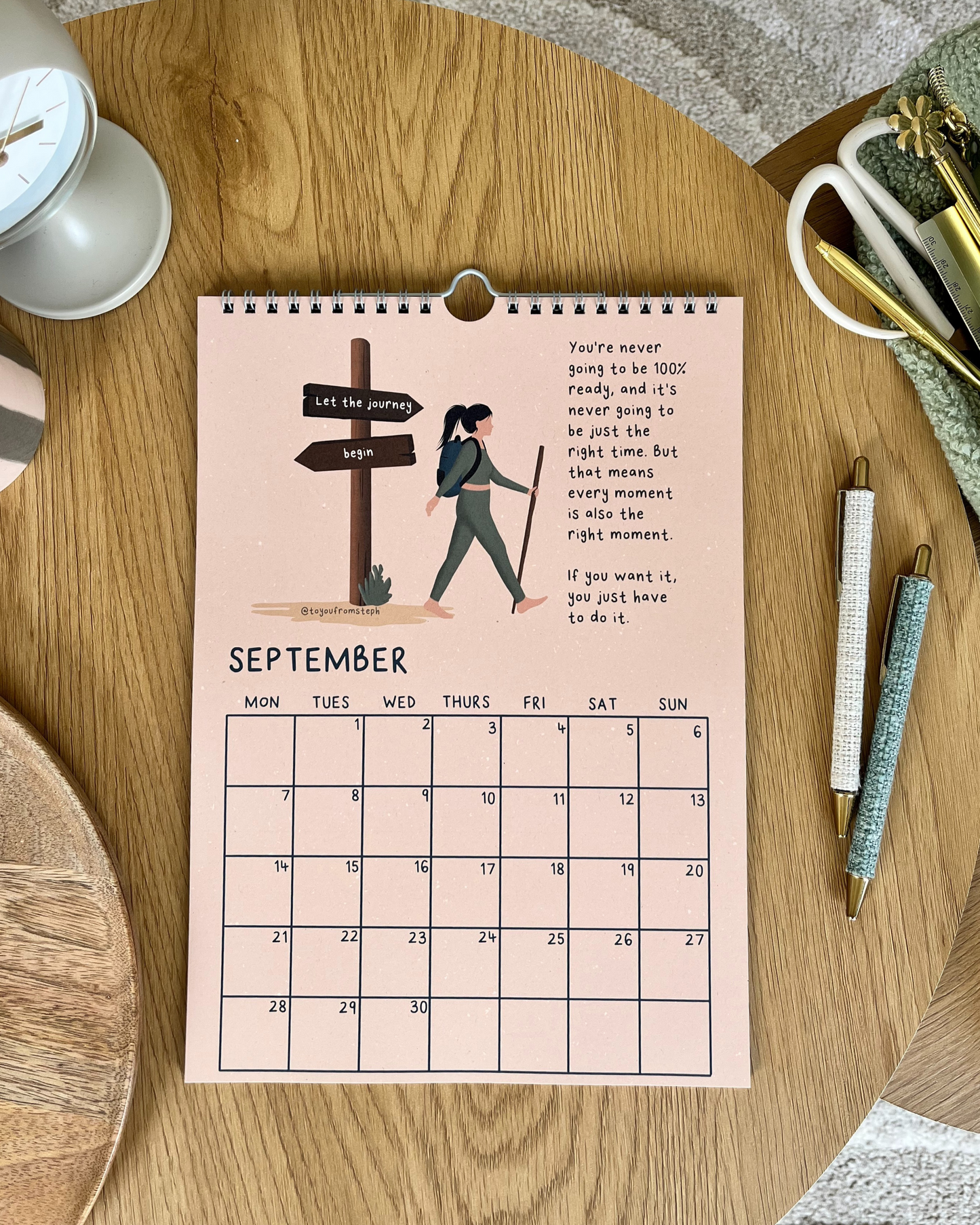 (PRE-ORDER) Rise 2026 Wall Calendar | A4