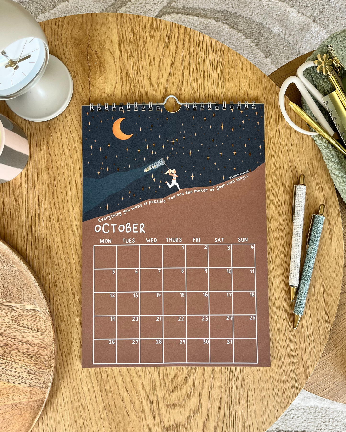 (PRE-ORDER) Rise 2026 Wall Calendar | A4