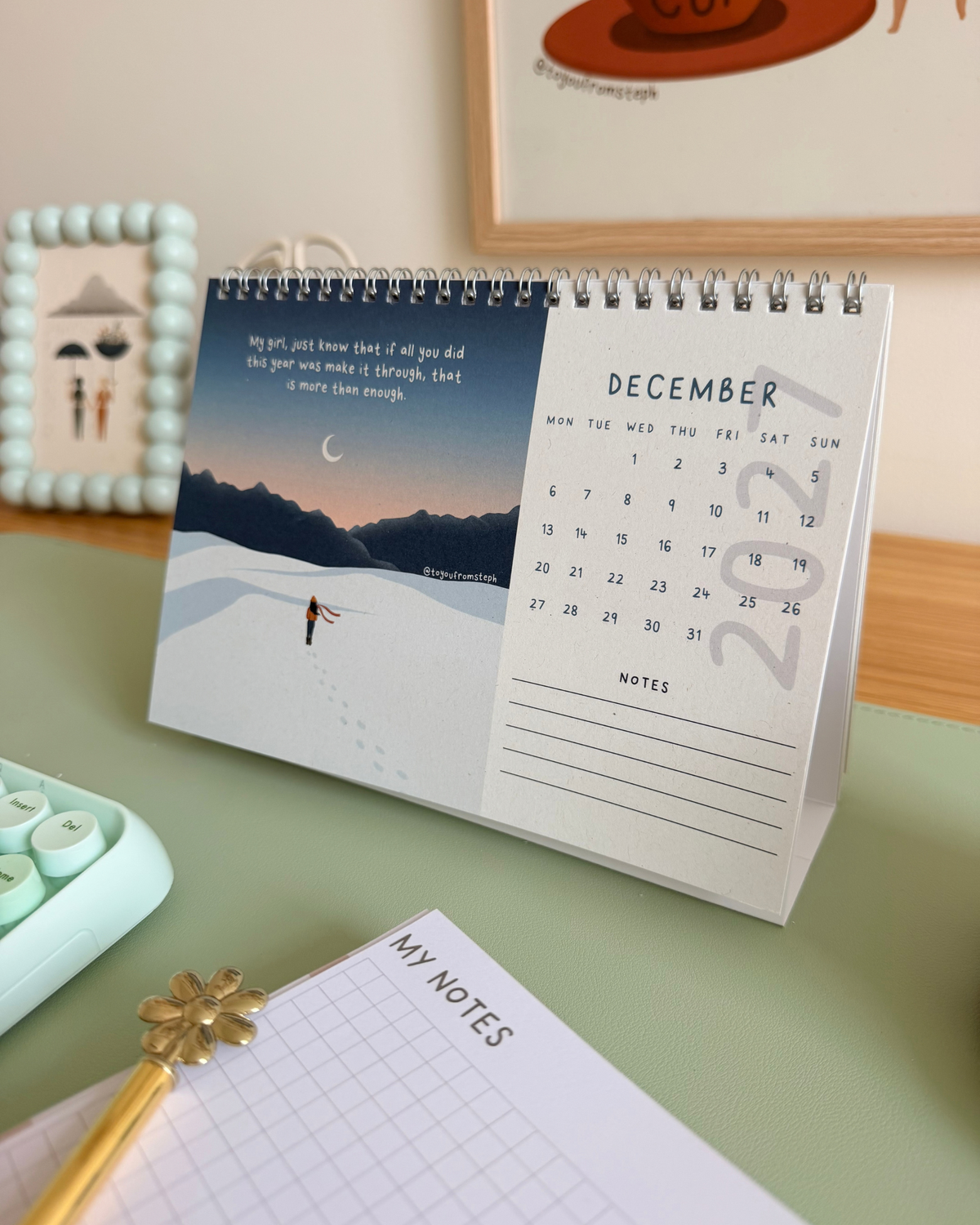 (PRE-ORDER) Thrive 2027 | Desktop Calendar | A5