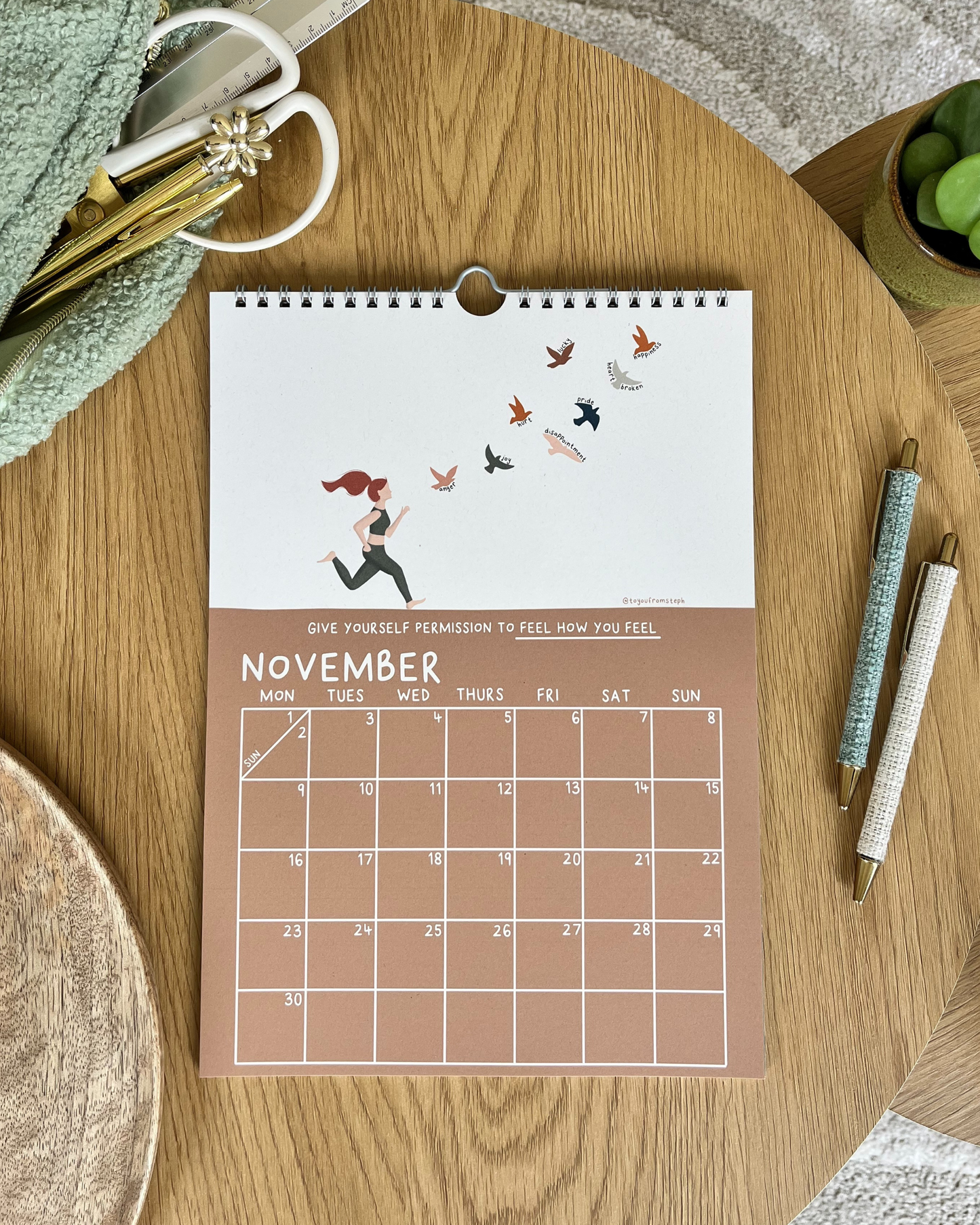 (PRE-ORDER) Glow 2026 Wall Calendar | A4