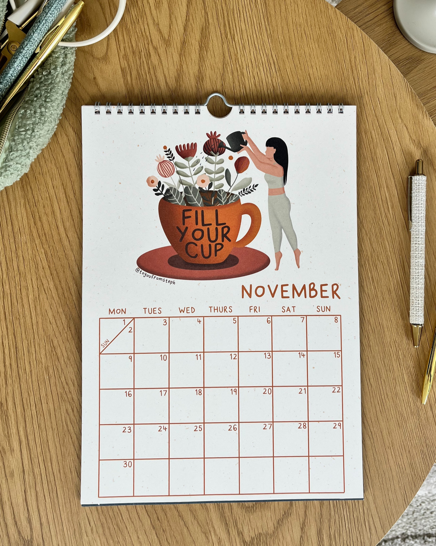 (PRE-ORDER) Thrive 2026 Wall Calendar | A4