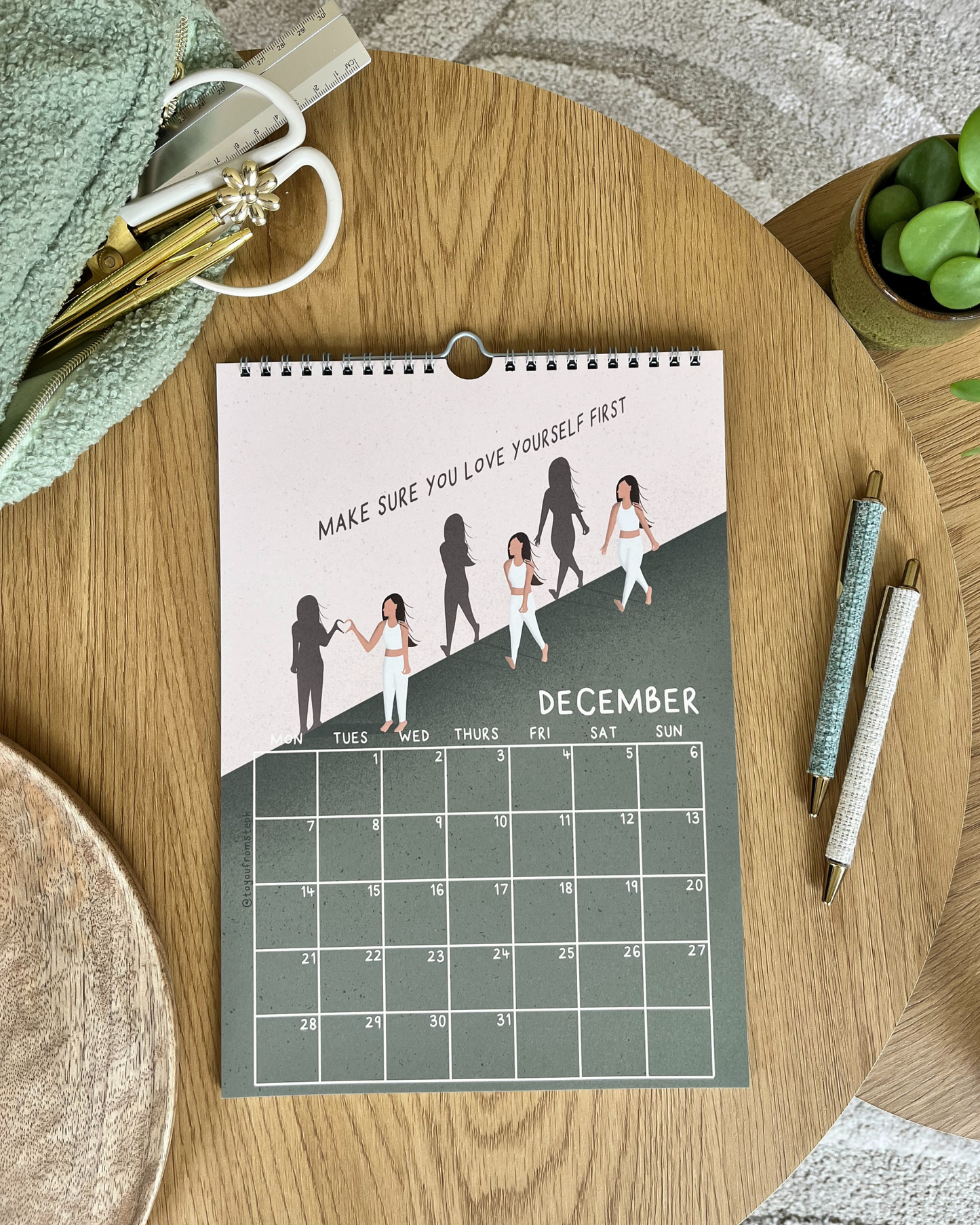 (PRE-ORDER) Glow 2026 Wall Calendar | A4