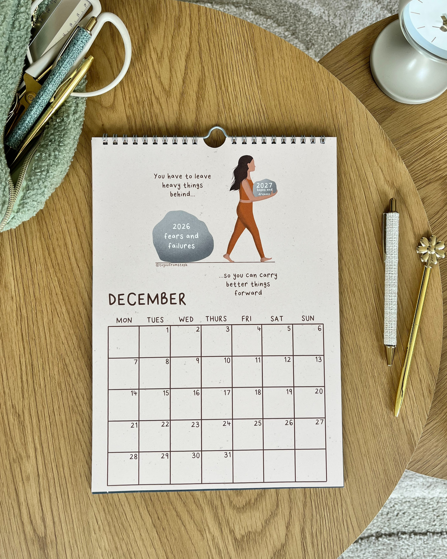 (PRE-ORDER) Thrive 2026 Wall Calendar | A4