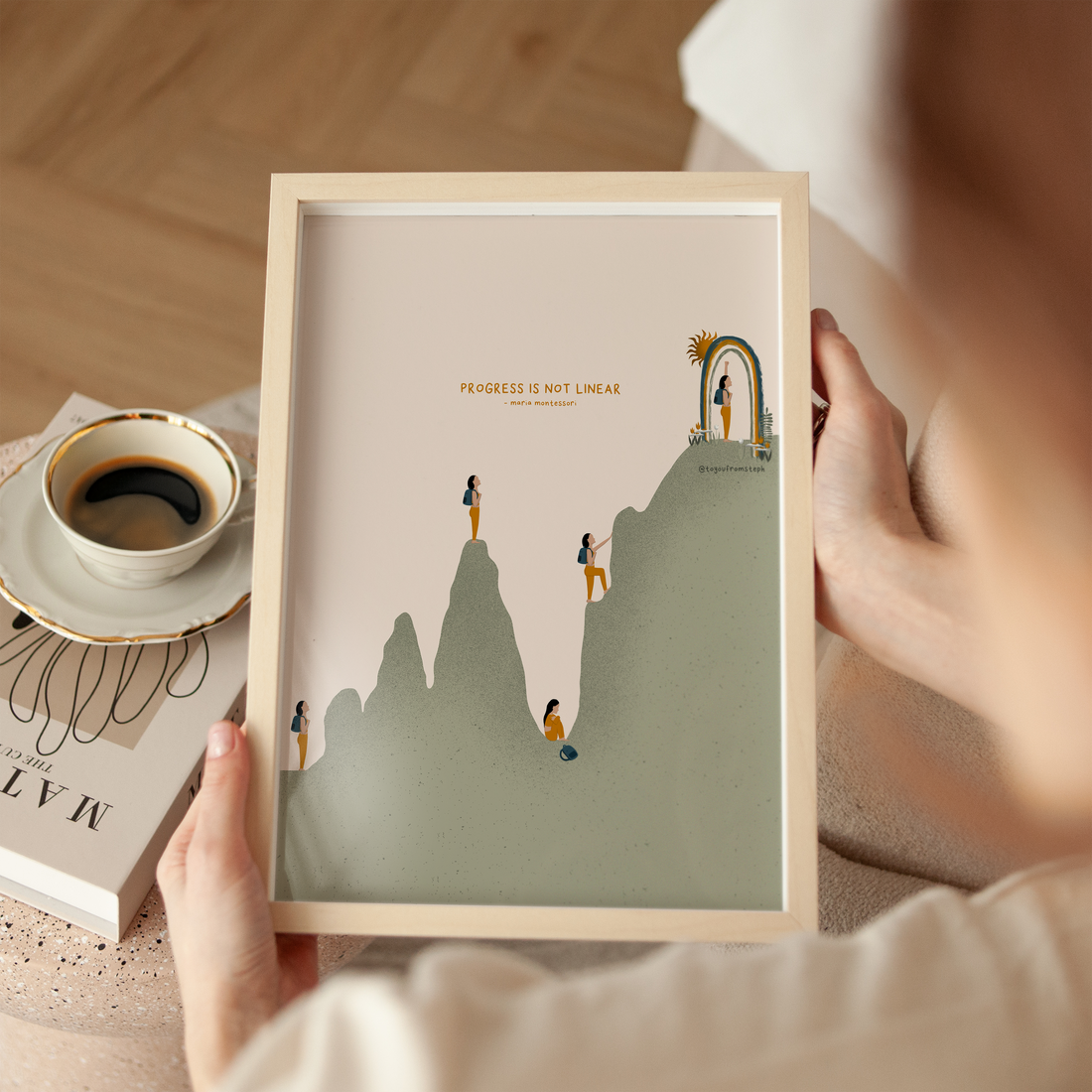 Progress is Not Linear - Art Print – To You From Steph