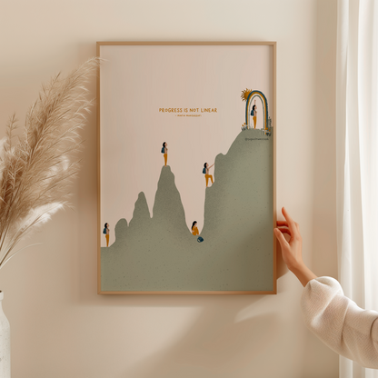 Progress is Not Linear - Art Print