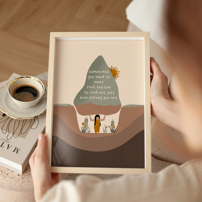 Rock Bottom - Art Print