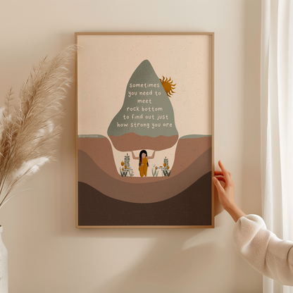 Rock Bottom - Art Print
