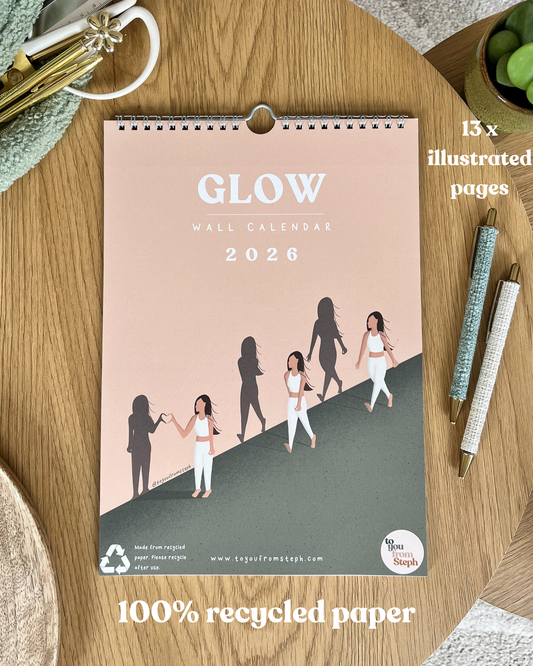 (PRE-ORDER) Glow 2026 Wall Calendar | A4