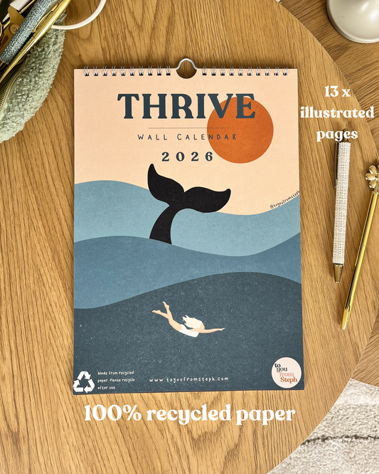 (PRE-ORDER) Thrive 2026 Wall Calendar | A4