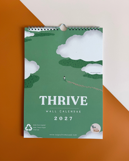 (PRE-ORDER) Thrive 2027 Wall Calendar | A4