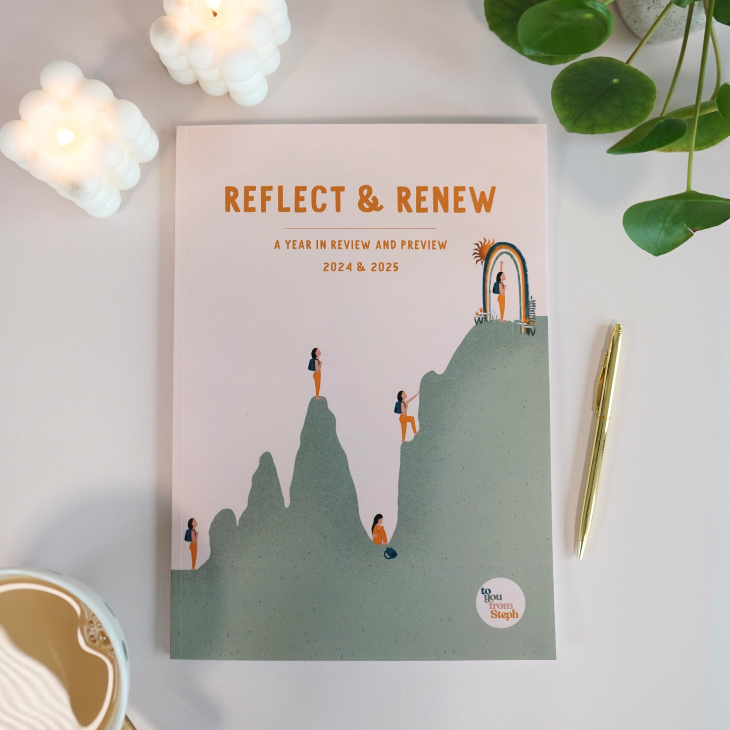 Pre-Order | 2024 & 2025 Self-Reflection & Goal Setting Workbook | Reflect & Renew | A4