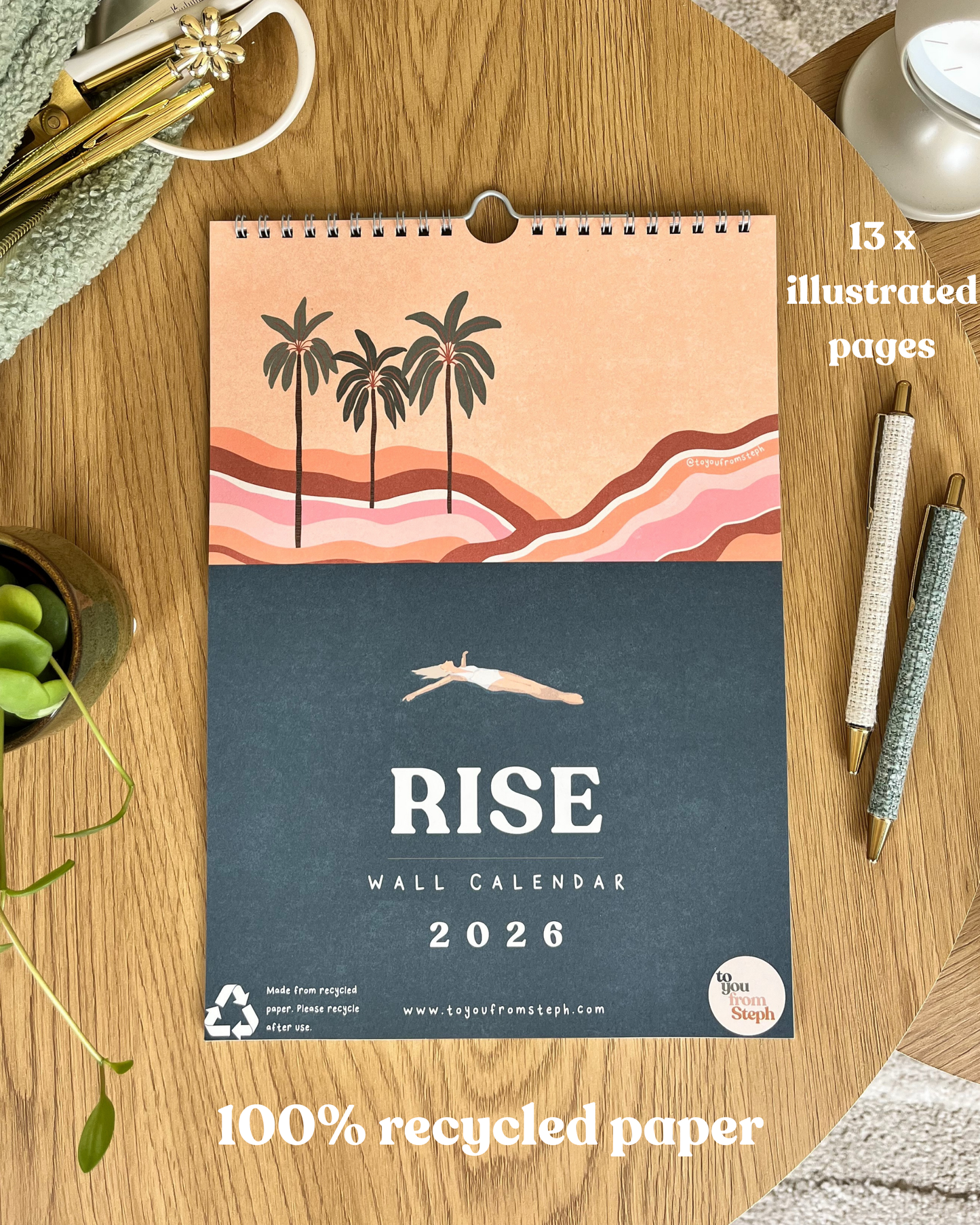 (PRE-ORDER) Rise 2026 Wall Calendar | A4