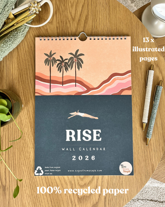 (PRE-ORDER) Rise 2026 Wall Calendar | A4