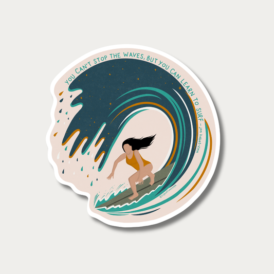 Learn to Surf - Sticker