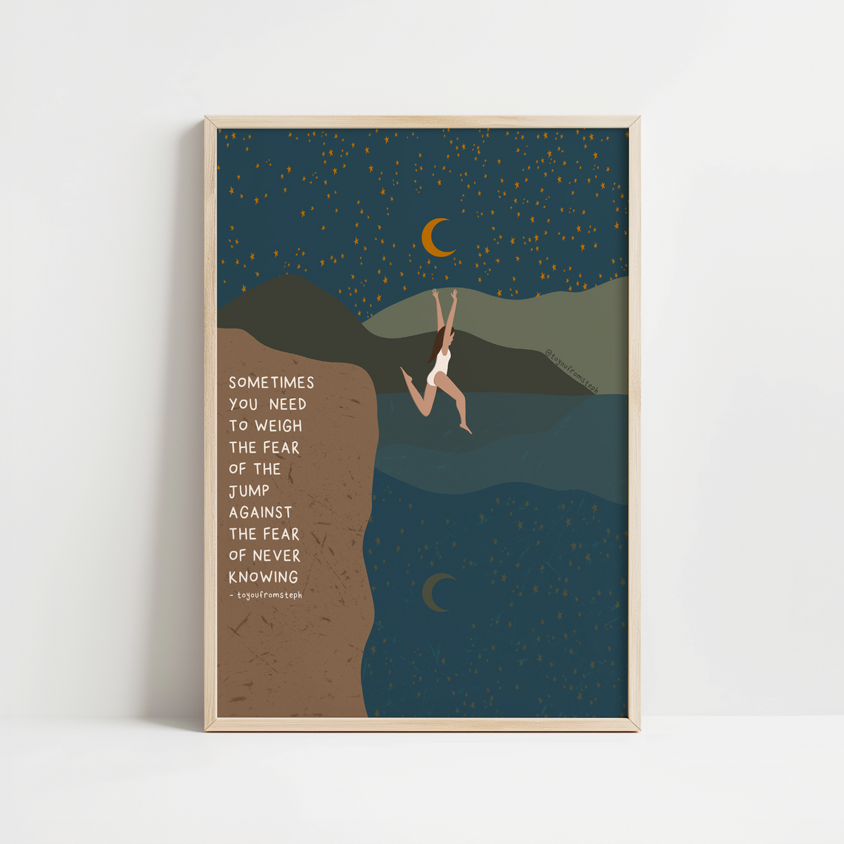 Weigh the Fear - Art Print – To You From Steph