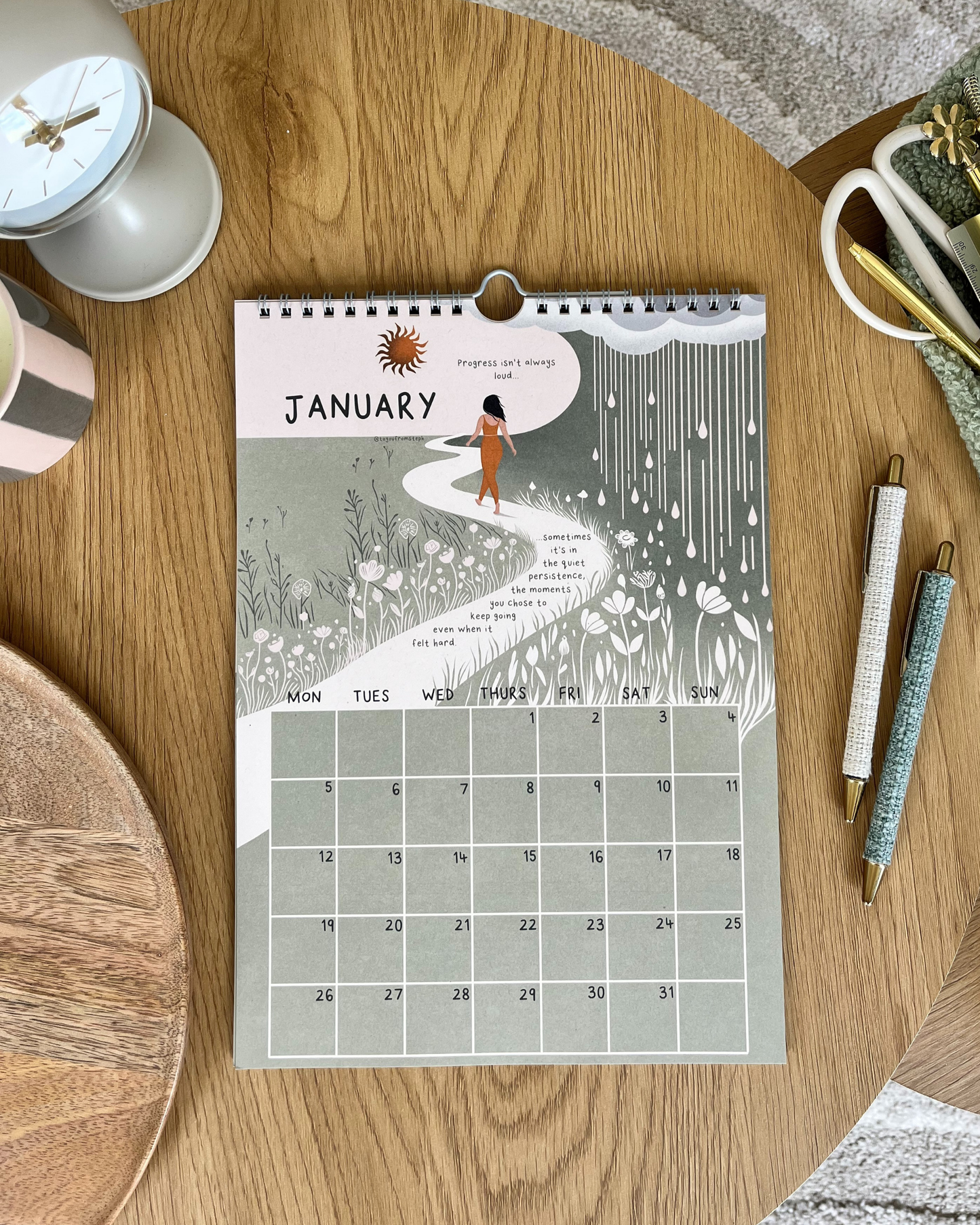 (PRE-ORDER) Rise 2026 Wall Calendar | A4