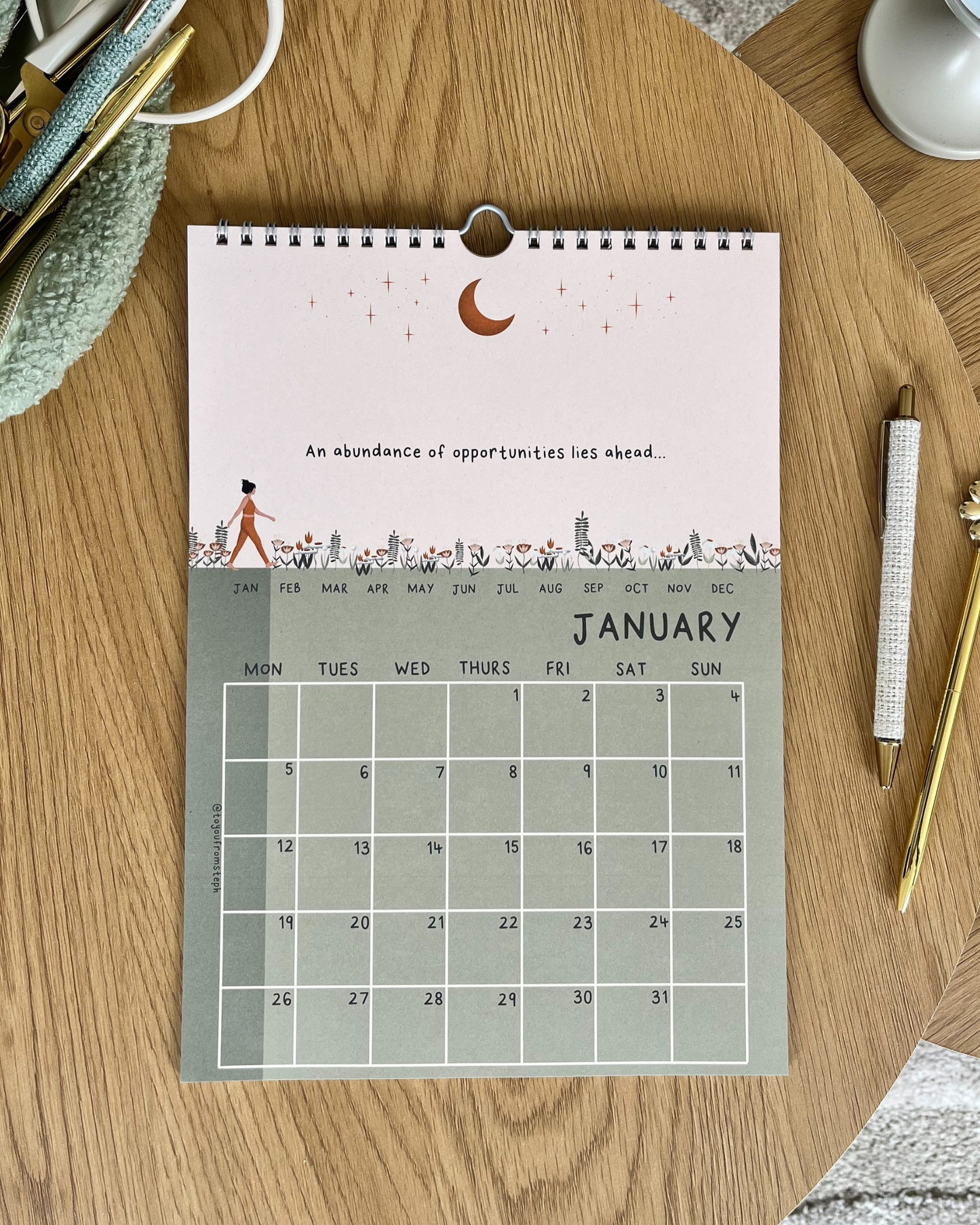 (PRE-ORDER) Thrive 2026 Wall Calendar | A4