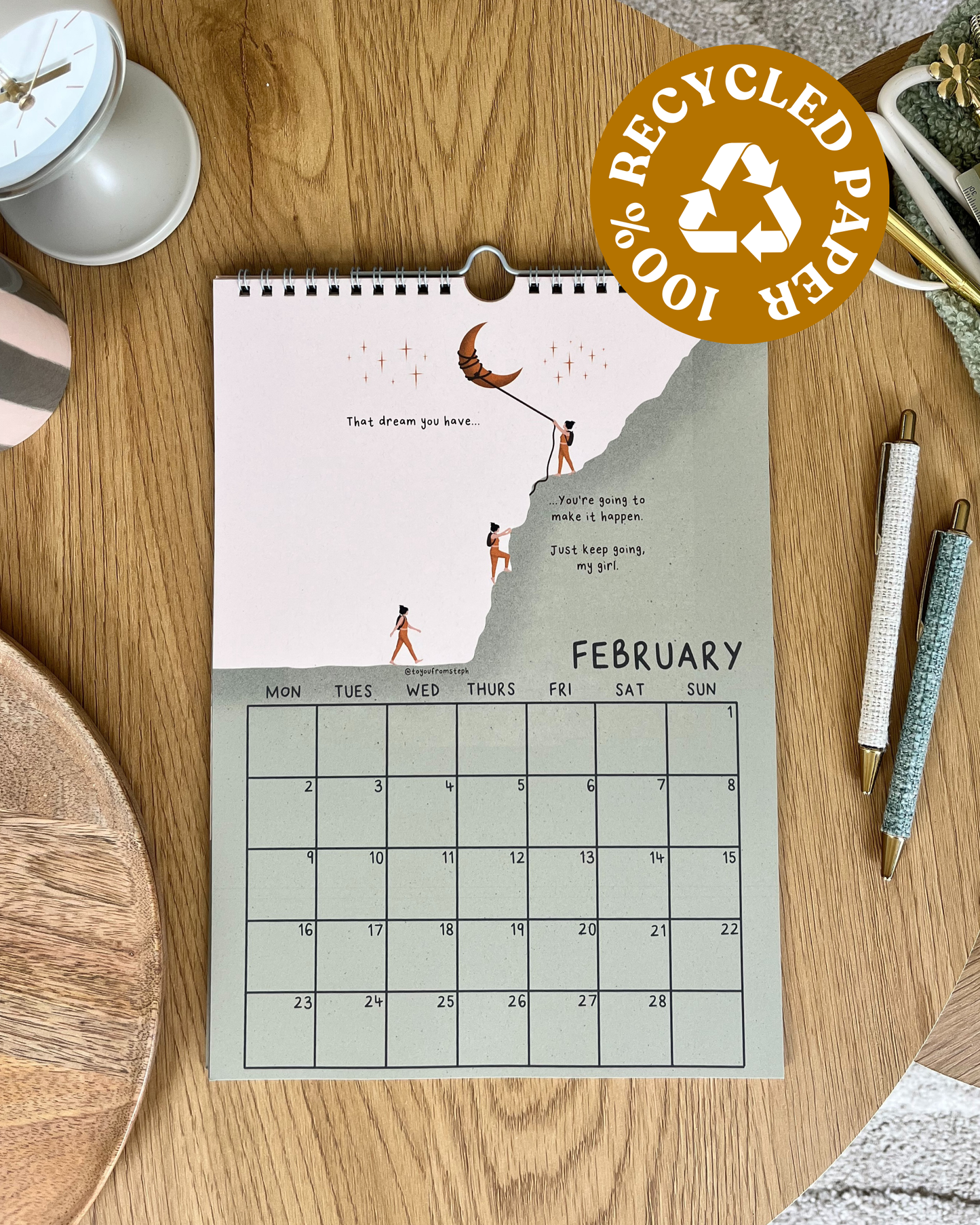 (PRE-ORDER) Rise 2026 Wall Calendar | A4