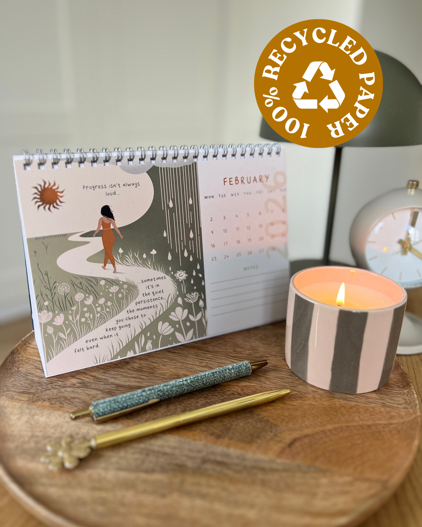 (PRE-ORDER) Thrive 2026 | Desktop Calendar | A5